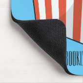 Popcorn cartoon illustration  マウスパッド (コーナー)