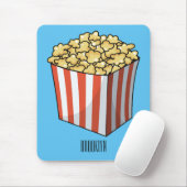 Popcorn cartoon illustration  マウスパッド (マウス)