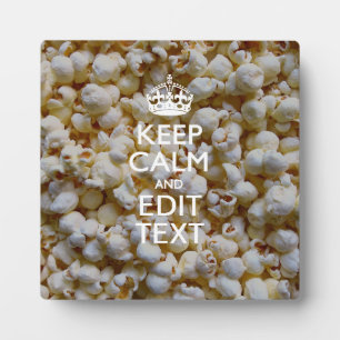 Popcorn Decor保に関するCalmとテキスト フォトプラーク
