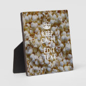 Popcorn Decor保に関するCalmとテキスト フォトプラーク (正面)