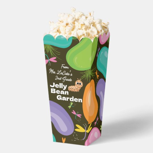 Popcorn Favor Box Jelly Bean Garden フェイバーボックス (はじけた状態)