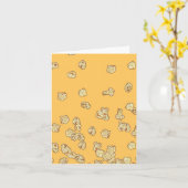 Popcorn Greeting Card カード (黄色い花)