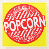 *Popcorn* Label Top Coaster ガラスコースター (正面)