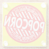 *Popcorn* Label Top Coaster ガラスコースター (裏面)