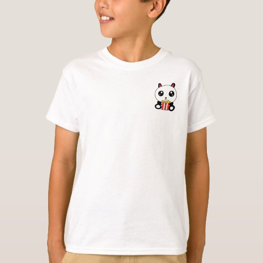 Popcorn Panda T-Shirt Tシャツ (正面)