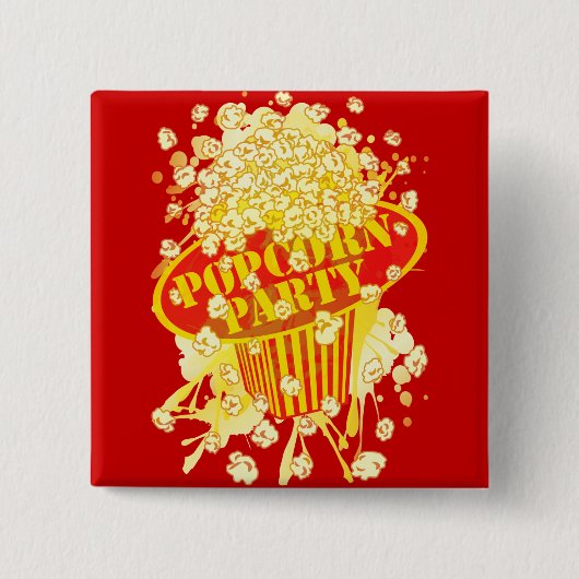 POPCORN_PARTY 缶バッジ (正面)