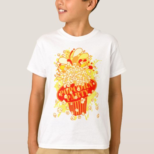 POPCORN_PARTY Tシャツ (正面)