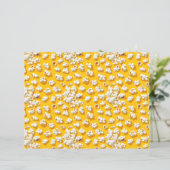 Popcorn Pattern Yellow Background Scrapbook Paper (スタンド正面)