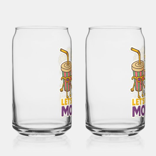 Popcorn & Soda Duo – Movie Night Vibes ガラス缶 (右)