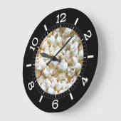 Popcorn Texture Photography Dialオン ラージ壁時計 (傾斜)