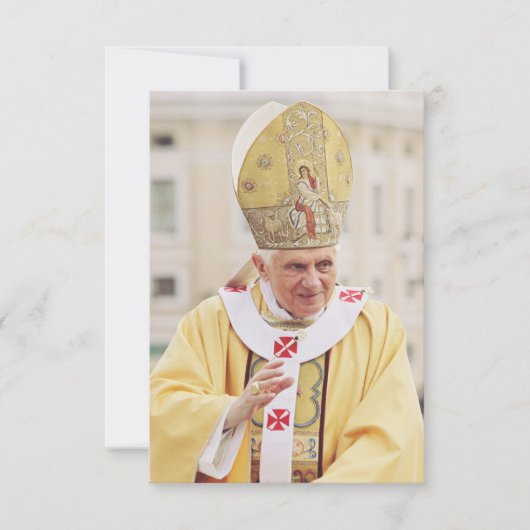 Pope Benedict XVI Holy Card サンキューカード (正面)