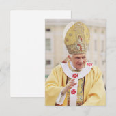 Pope Benedict XVI Holy Card サンキューカード (正面/裏面)