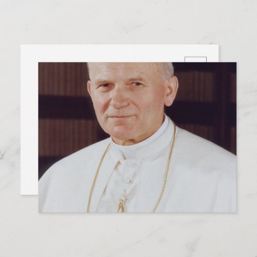 Pope John Paul II ポストカード (正面/裏面)