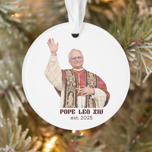 Pope Leo XIV Est 2025 Commemorative オーナメント (ツリー)