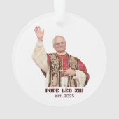 Pope Leo XIV Est 2025 Commemorative オーナメント (裏面)