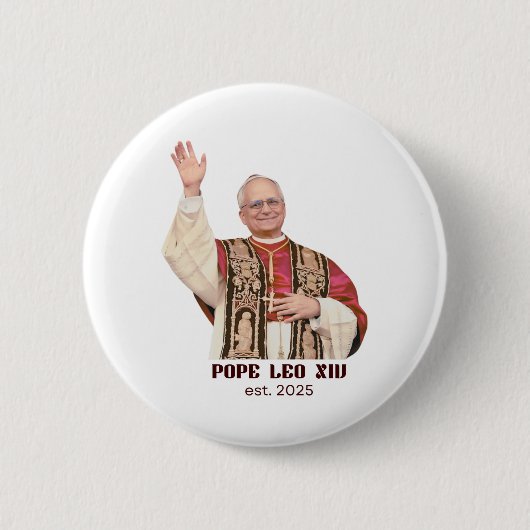 Pope Leo XIV Est 2025 Commemorative 缶バッジ (正面)