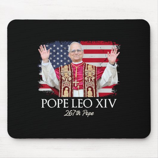 Pope Leo Xiv Robert Francis Prevost First American マウスパッド (正面)