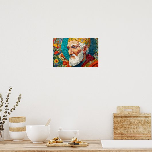 Pope Saint Damasus I: Shepherd of Sacred Words ポスター (キッチン)