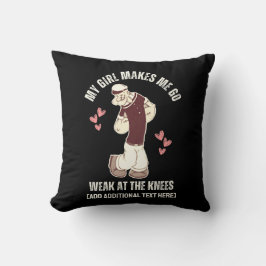 POPEYEおもしろいバレンタインデーの膝が弱い クッション