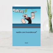Popeyeグリーティングカード カード (裏面)