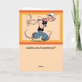 Popeyeグリーティングカード カード (裏面)