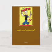 Popeyeグリーティングカード カード (裏面)