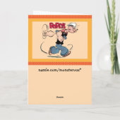 Popeyeグリーティングカード カード (裏面)