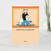 Popeyeグリーティングカード カード (裏面)