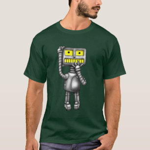 PopFuzzロボット心配したTシャツ Tシャツ