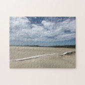 Pophamのビーチの漂わせた木 ジグソーパズル (横)