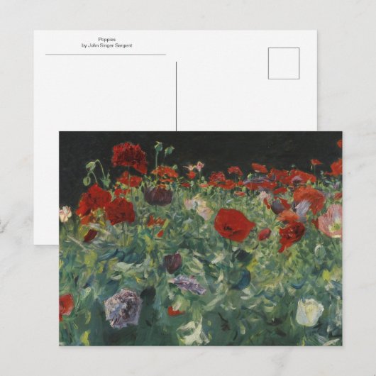 Popies by John Singer Sargent ポストカード (正面/裏面)