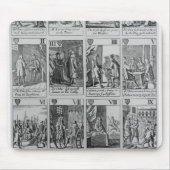 「Popish Plotを説明するハートのスーツ マウスパッド (正面)