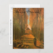 Poplars by Vincent van ゴッホ, Change of Address 案内ポストカード (正面/裏面)