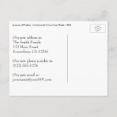 Poplars by Vincent van ゴッホ, Change of Address 案内ポストカード (裏面)