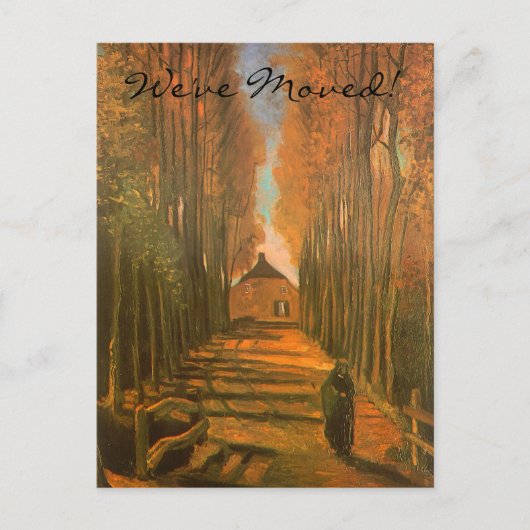 Poplars by Vincent van ゴッホ, Change of Address 案内ポストカード (正面)
