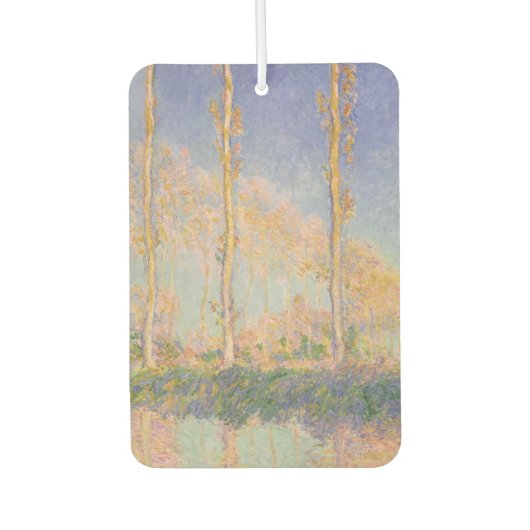 Poplars, impressionist landscape, Claude Monet カーエアーフレッシュナー (正面)