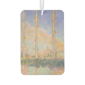 Poplars, impressionist landscape, Claude Monet カーエアーフレッシュナー (裏面)