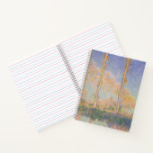Poplars, impressionist landscape, Claude Monet ノートブック (内部)
