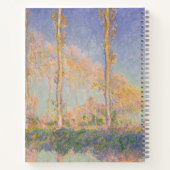 Poplars, impressionist landscape, Claude Monet ノートブック (裏面)
