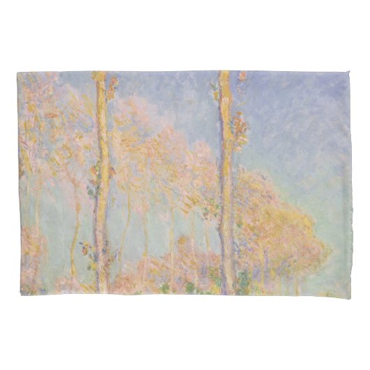 Poplars, impressionist landscape, Claude Monet 枕カバー (正面)
