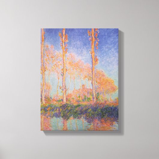 Poplars – Pappeln, Autumn – Claude Monet, 1891 キャンバスプリント (正面)
