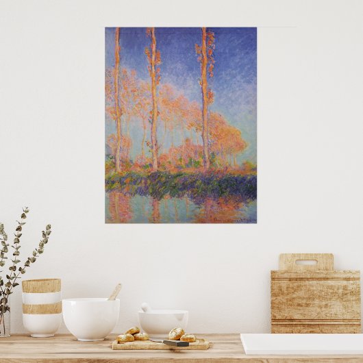 Poplars – Pappeln, Autumn – Claude Monet, 1891 ポスター (キッチン)