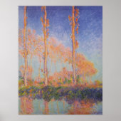 Poplars – Pappeln, Autumn – Claude Monet, 1891 ポスター (正面)