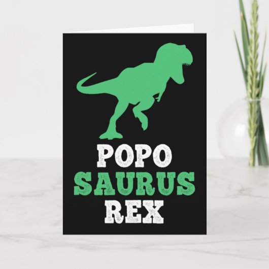 Popo-saurus Rex Dino Dinosaur Funny Poposaurus  カード (正面)