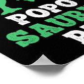 Popo-saurus Rex Dino Dinosaur Funny Poposaurus  ポスター (角)