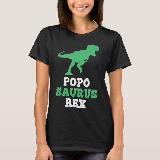 Popo-saurus Rex Dino Dinosaur Funny Poposaurus  Tシャツ (正面)