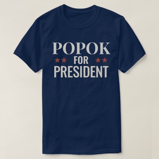 Popok for President ★ Endorsed by Crispy Campaign Tシャツ (デザイン正面)