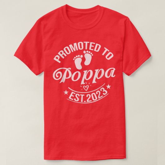 Poppa 2023妊娠発表Poppに昇格 Tシャツ (デザイン正面)