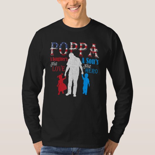 Poppa A Sons First Hero A Teamers First Love Tシャツ (正面)