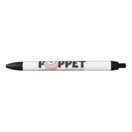 Poppet+Wolfpackロゴ 黒ボールペン